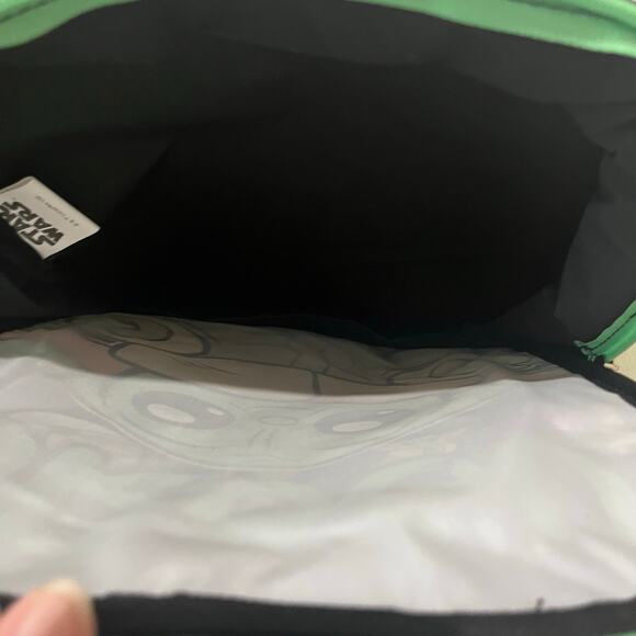 Star Wars Mandalorian Baby Yoda Backpack School Travel Space Cute Kidcore NWT - Picture 4 of 6